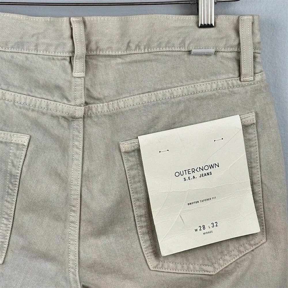Outerknown S.E.A. Jeans Men's Drifter Tapered  Fit Gray 5-Pocket